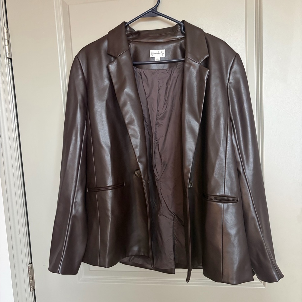Women’s Leather Blazer